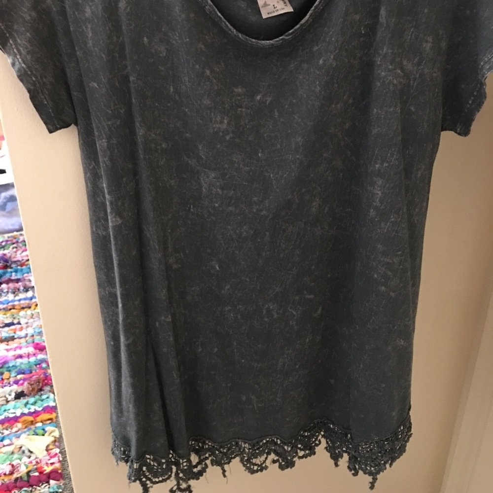 Grey Cute Top